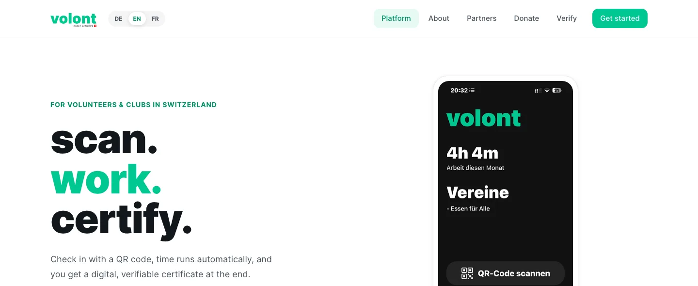 volont.ch · Plattform · SaaS